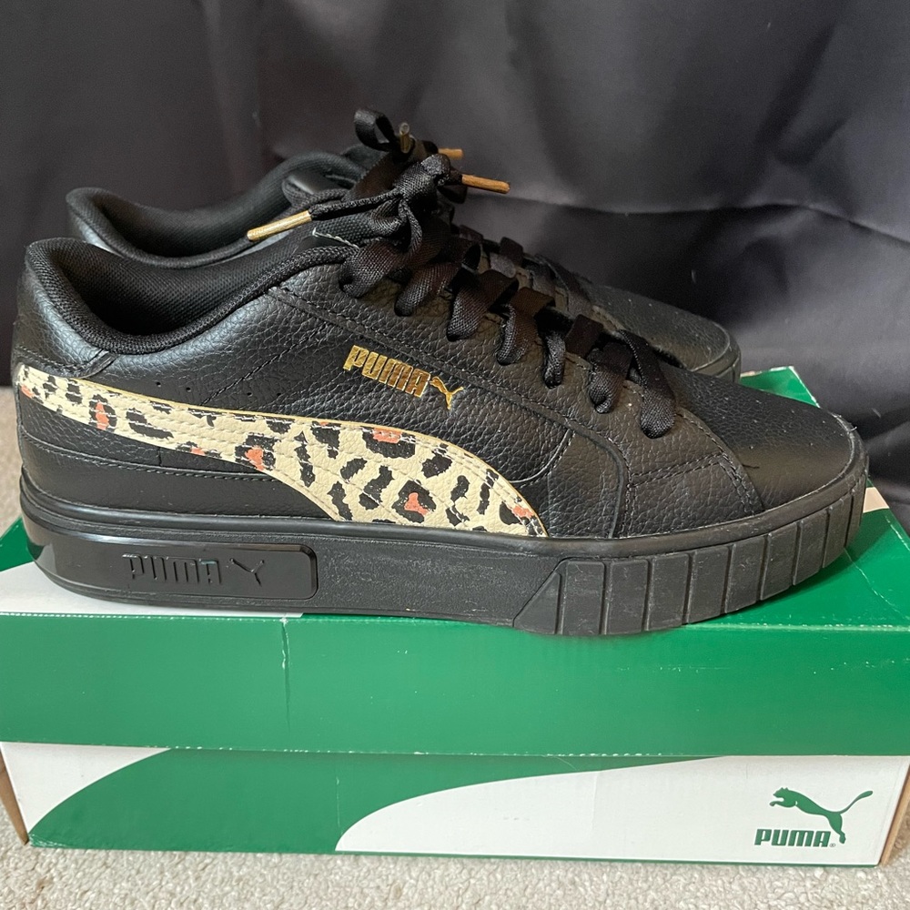Leopard Pumas- Black- Women’s Size 10